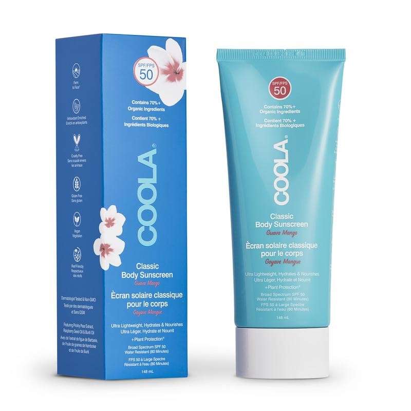 Coola Classic Body Organic Sunscreen Lotion SPF 50 Guava Mango